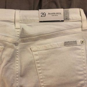 7 for All Mankind - Ankle Skinny in Clean White